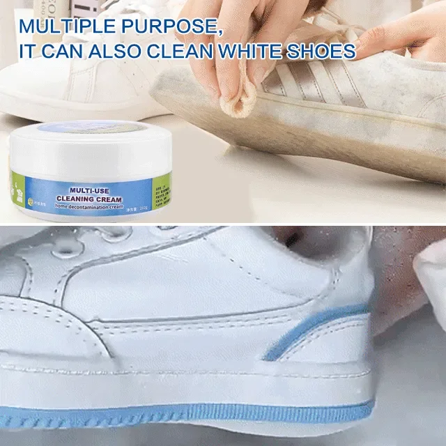 Crema blanca pequeña para limpieza de zapatos, eliminación de manchas, zapatos de cuero, sofás de cuero, agentes de limpieza para mantenimiento de asientos, multifuncional