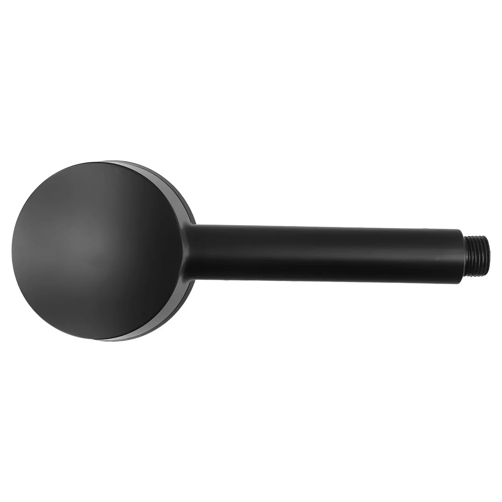 Fixed Support Type Round Water Saving Shower Heads Shower Head 5 Modes Adjustment Bathroom Black Shower Head Set