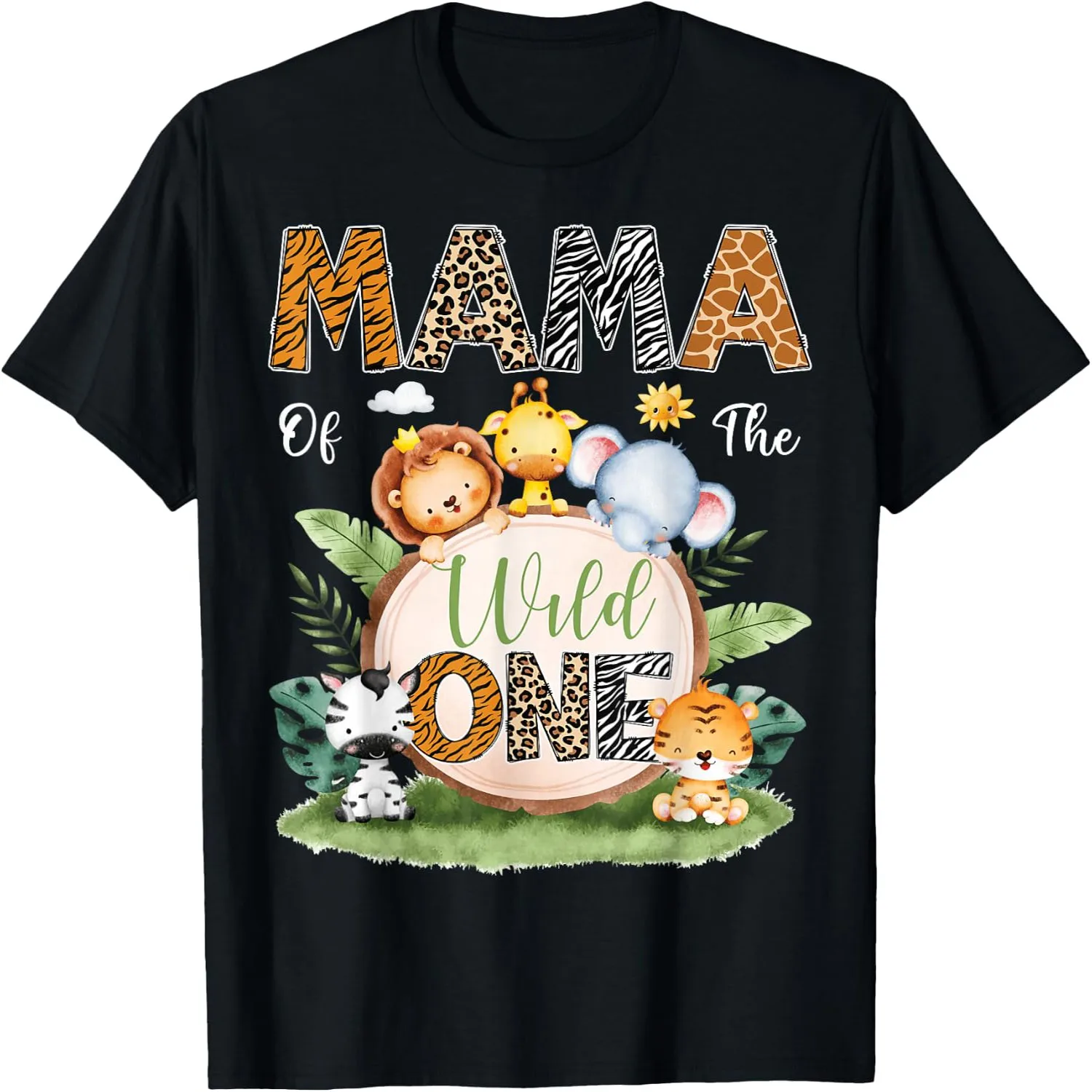 Mama of The Wild One 1St Birthday Kids Safari Jungle T-Shirt graphic tee, men’s, women’s, halloween shirt,