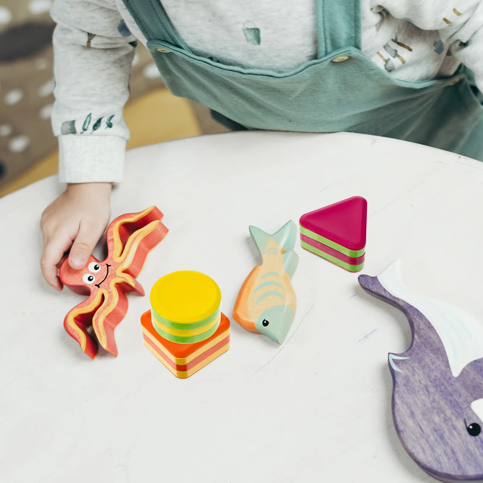

3 Pcs Unique Percussion Instrument Sand Cylinder Bell Three-piece Set Child Iron Plastic Toddler Music Toy