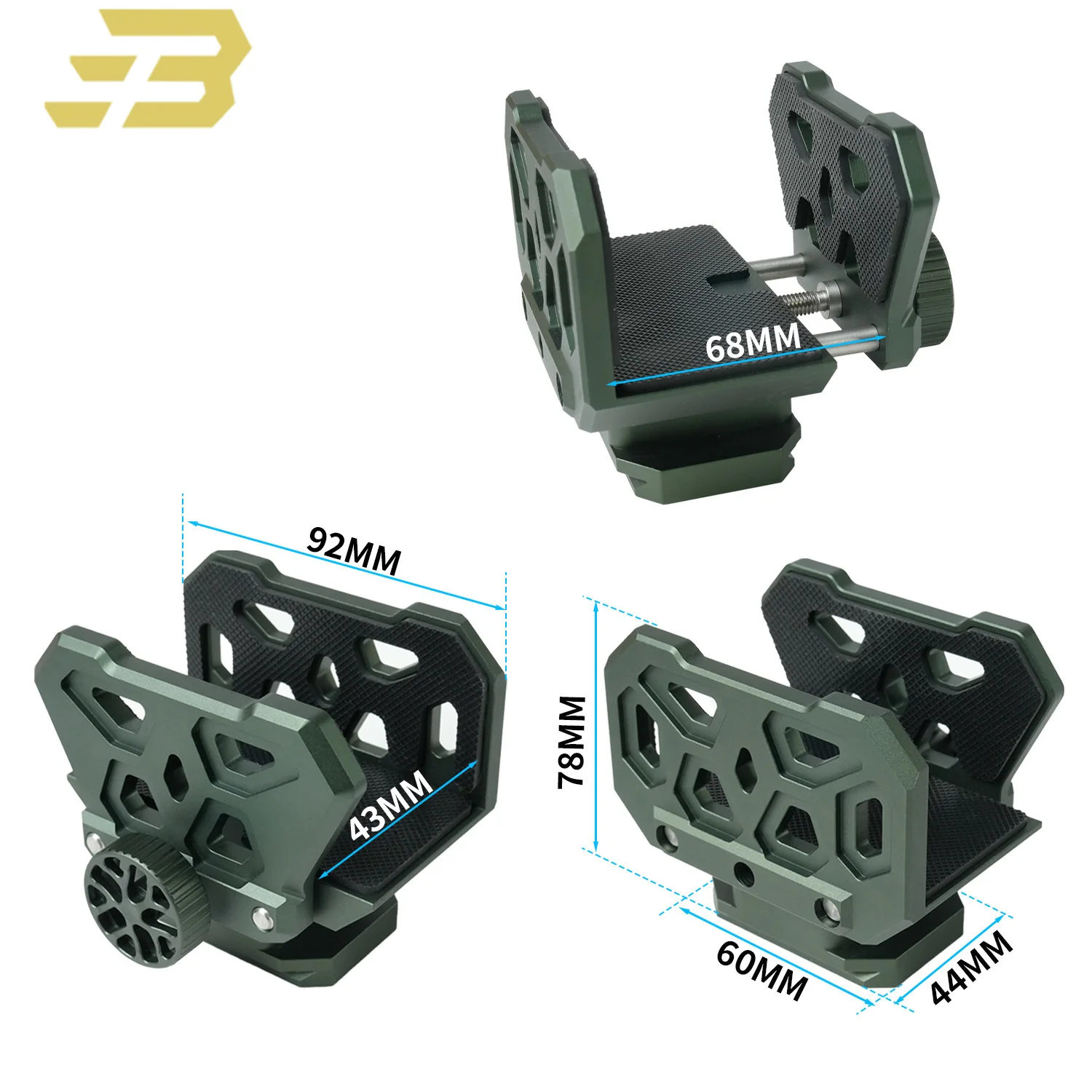 CNC سبائك الألومنيوم اطلاق النار السرج ترايبود التكتيكية قابل للتعديل تصاميم بندقية المشبك للصيد والرماية في الهواء الطلق براك #4