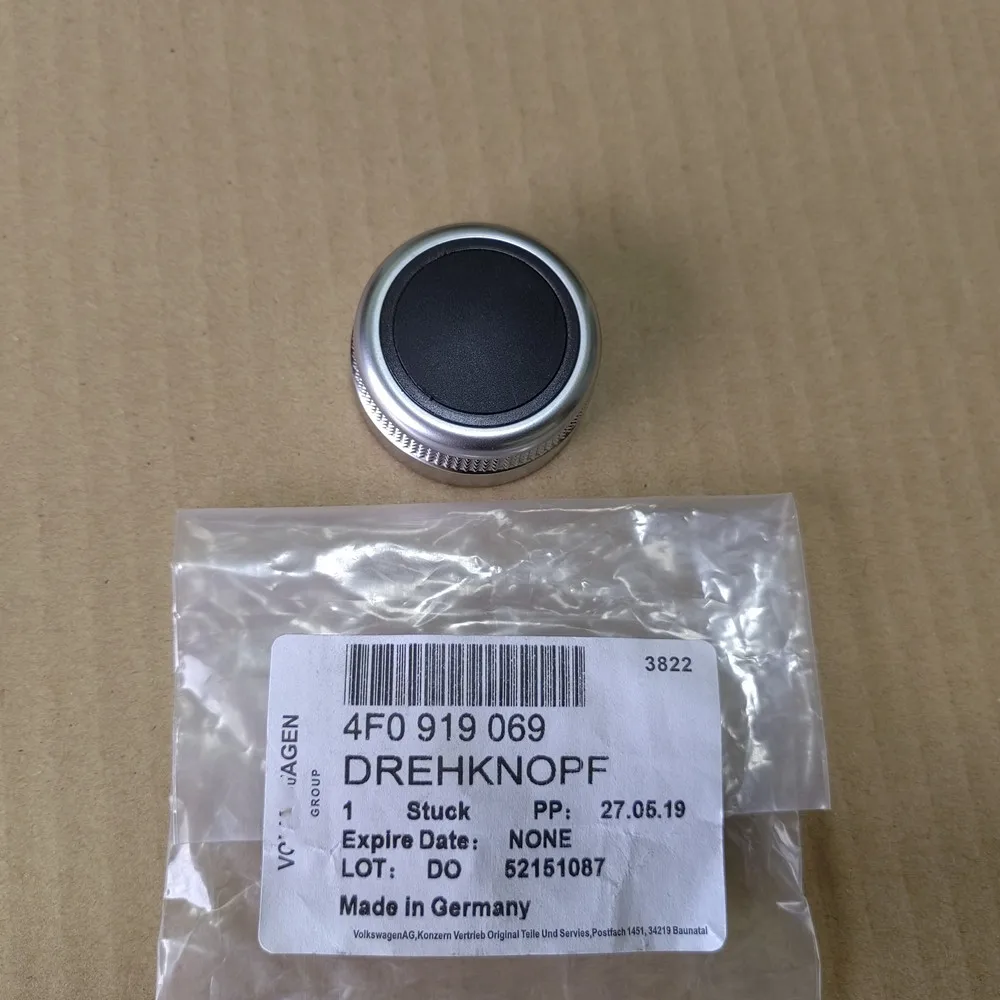 Genuine Made In Germany Multimedia Switch Knob Menu Cap 4F0919069 For Audi A6 S6 RS6 A8 Q7