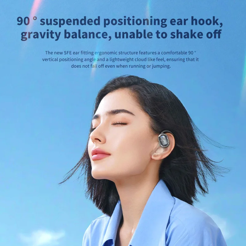 New Electroplating Ear-hook Bluetooth Earphones OWS ENC True Wireless Noise-cancelling Earbuds Sports Gaming Headsets for Xiaomi