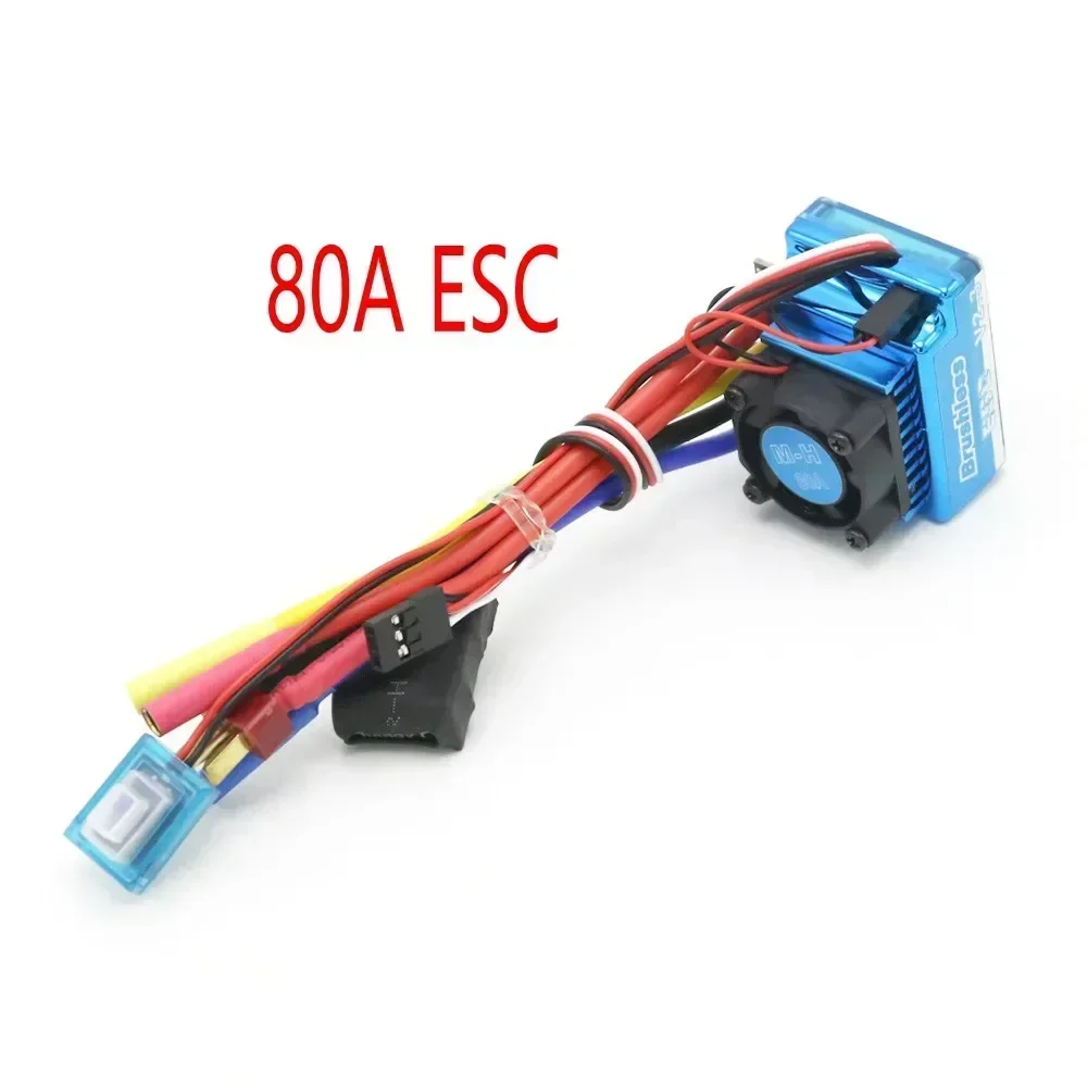 Waterdicht 45A 60A 80A 120A Borstelloze ESC Elektrische Snelheidsregelaar stofdicht voor 1/8 1/10 1/12 RC Auto Crawler RC Boot Deel