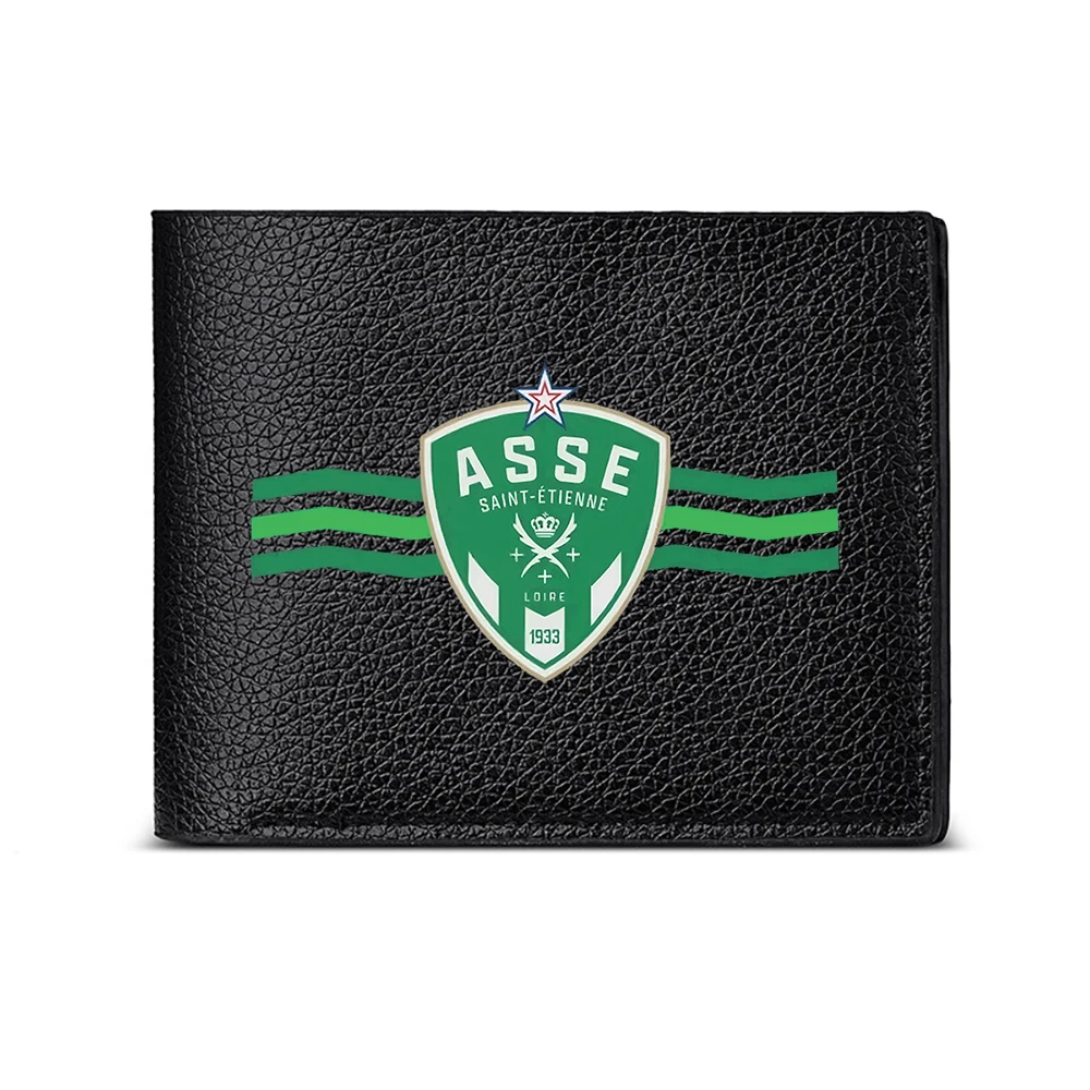 Asse Saint Etienne Crest Design Men's Wallet Card Holder Casual Business Fashion Print Accessory