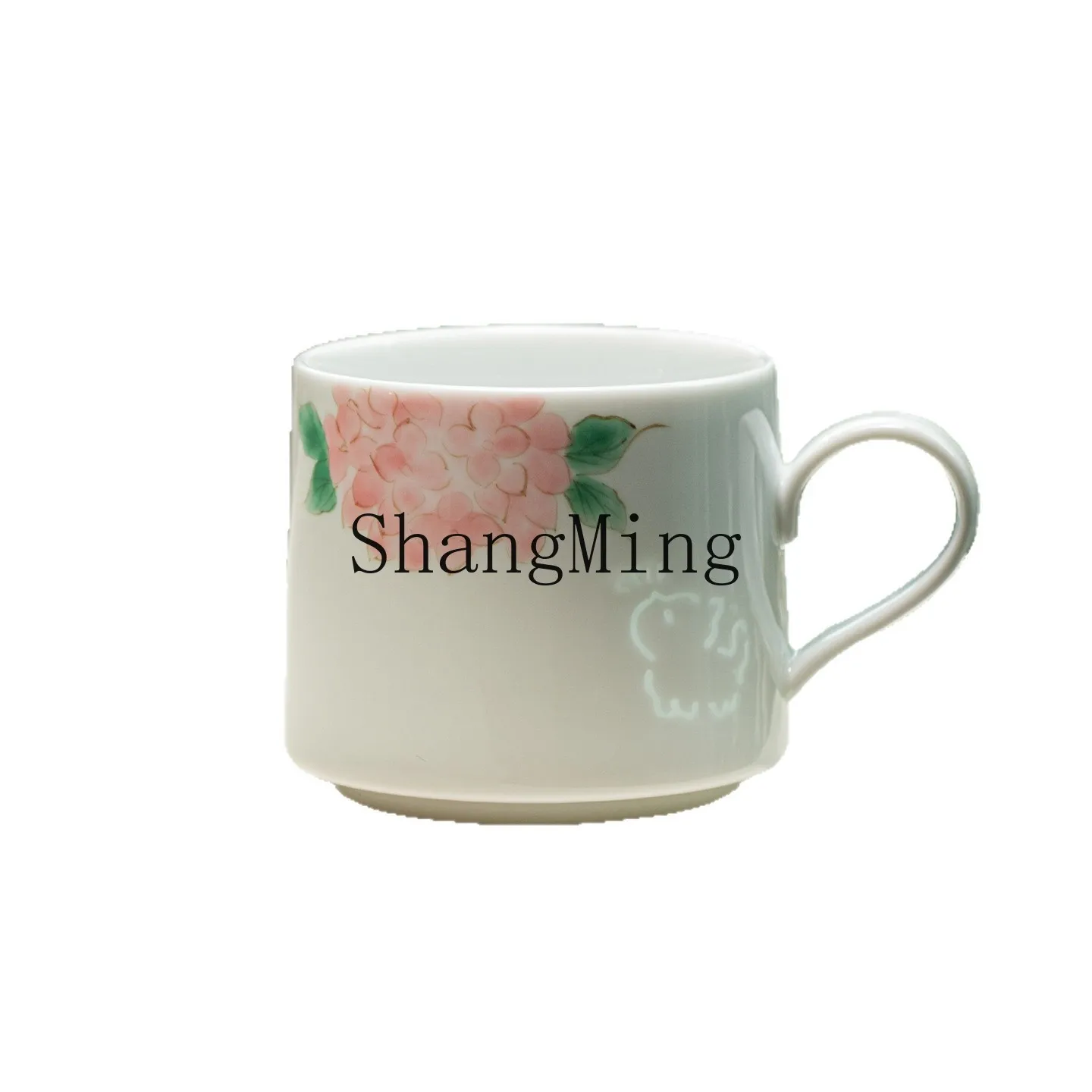 

PYH exquisite porcelain hand-painted coffee cup ceramic underglaze color hollow transparent mug cute fresh office cup