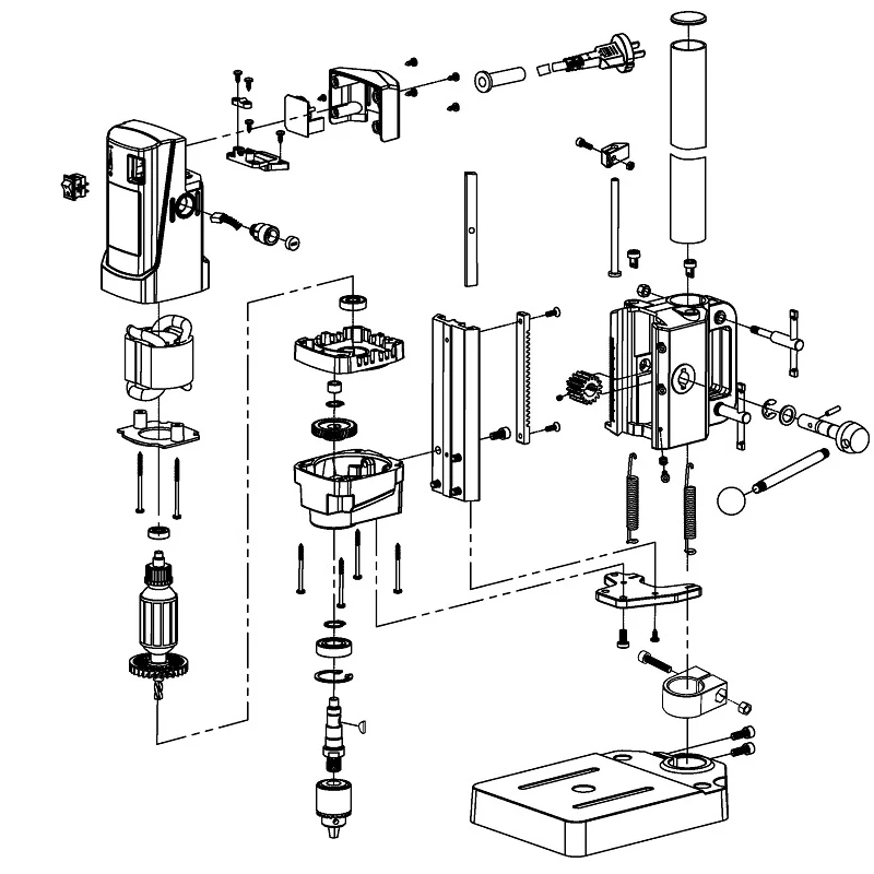 Mini Bench Drilling 220V 710W For Wood Metal Electric 2800 Rpm High-speed Drilling Machine Work Bench