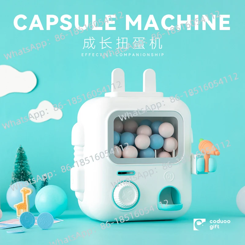 

Large Capsule Children's Toys Small Mini Home Parent-child Claw Machine Coin Slot Amusement Machine Game Machine