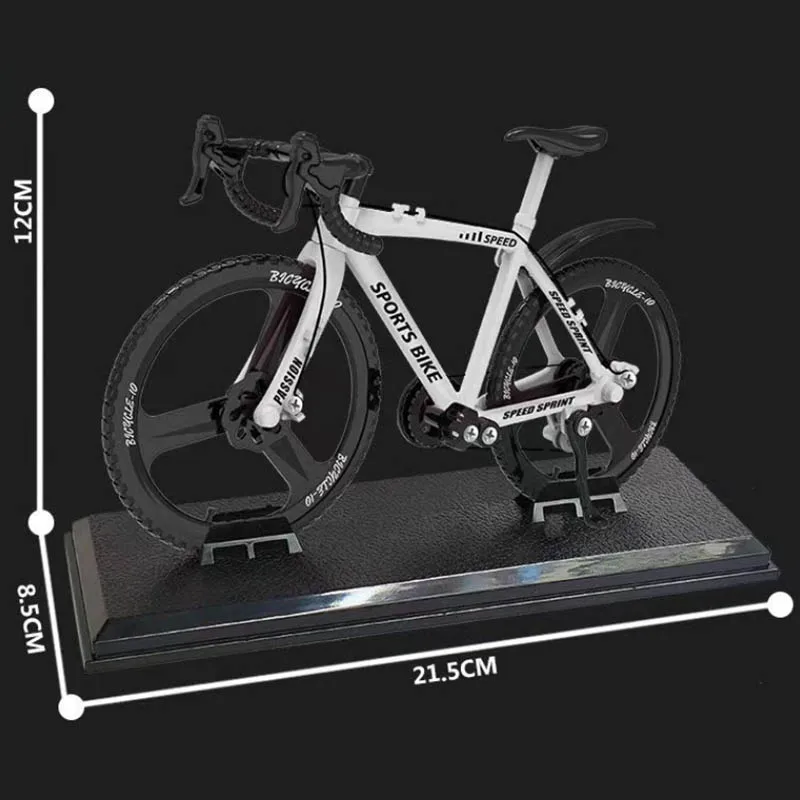 Kreatywny model roweru ze stopu 1:8, symulacja roweru, ozdobne mini rowery, limitowana kolekcja, prezent.