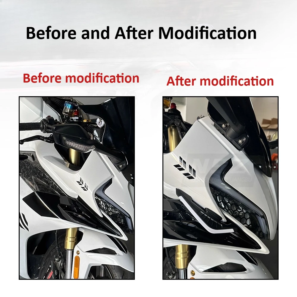 PER CFMOTO 450sr Modificato Racing Spoiler Decorazione Adesivo Spoiler Adesivo Per Auto Accessori di Modifica Ala Carenatura Fissa