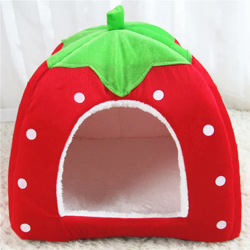 2PCS Rabbit Bed & Hay Feeder Bag Set with Strawberry Hideaway House S496df498de1b4a4eb193e0ddb6706cd64