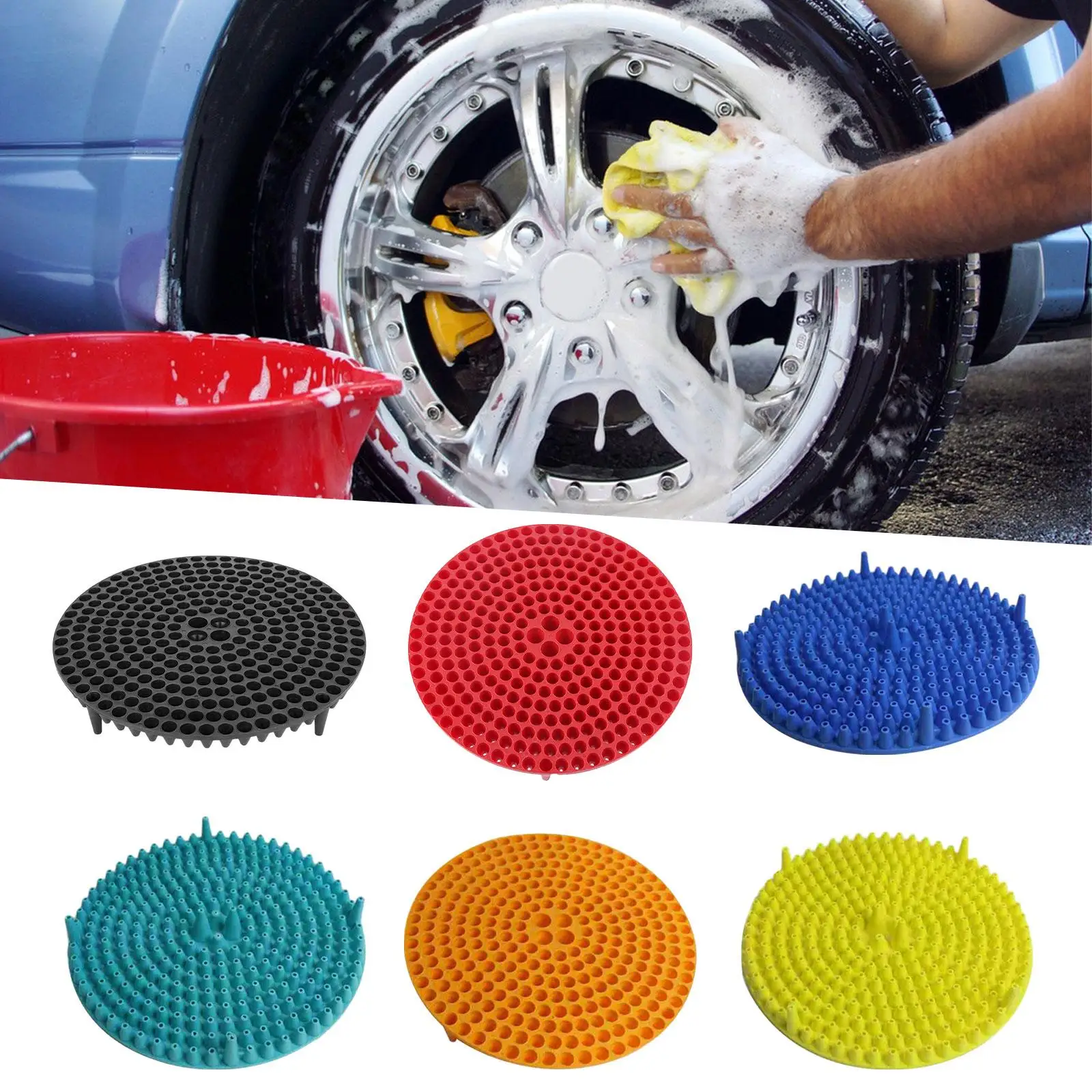 Car Washing Bucket Insert 23cm Debris Remover Car Washing Tool Scratch Dirt Filter Cleaning Filter for Truck Outdoor Motorcycle