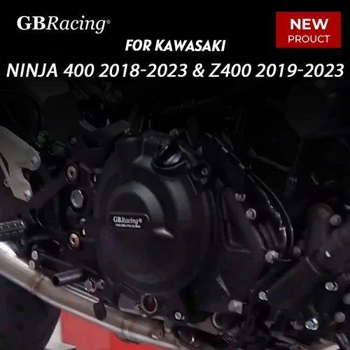 GBRacing Original para KAWASAKI Ninja 400 2018-2023 y Z400 2019-2023 Ninja 400 2018-23 y Ninja 500 2024 juego de cubierta de motor secundario