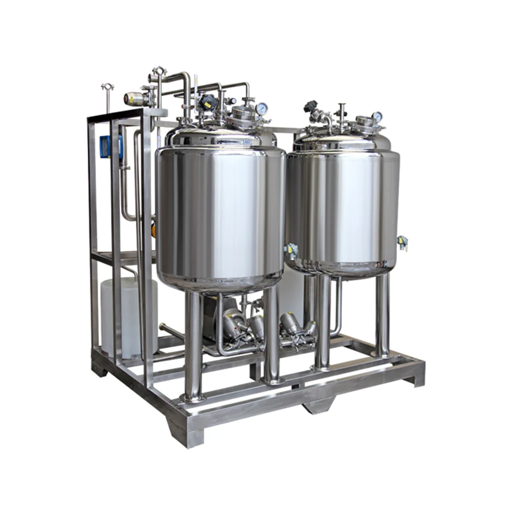 

Stainless Steel Automatic CIP Cleaning in Place System Solvent Recovery Cip Save Water CIP for Food Processing