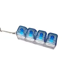 4 Keys Luminous Keyboard Keychain Toy Gift Stress Relief Fidget LED Keyboard Decompression Backpack Keyring Pendant Key Chains image 6