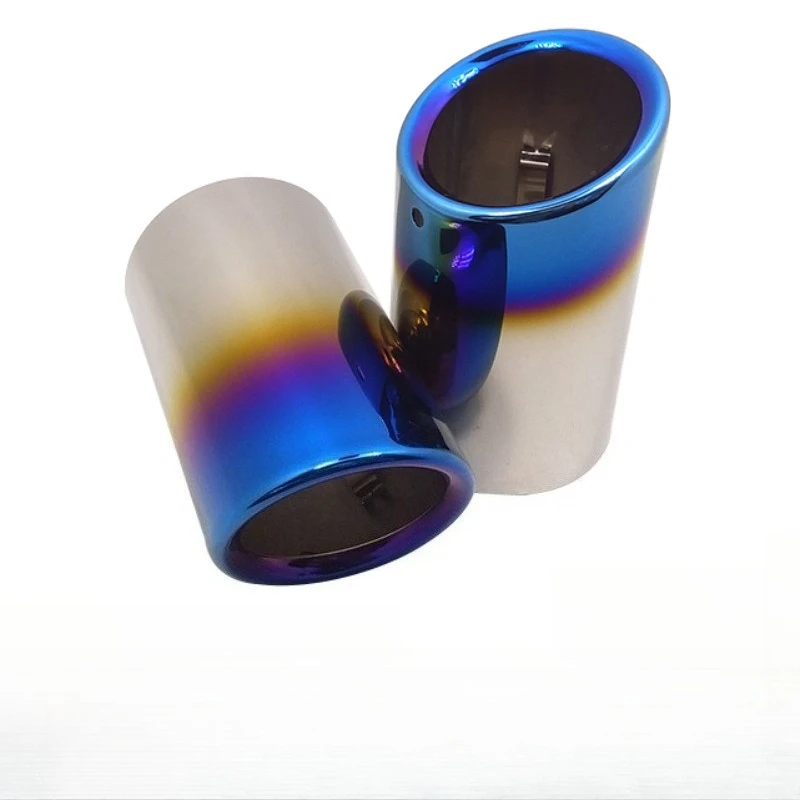 2 Pcs Specialized Stainless Steel Exhaust Pipe Sleeve - For VW CC/Magotan/Tiguan Auto Exhaust Tailpipe Muffler Durable Anti-Rust
