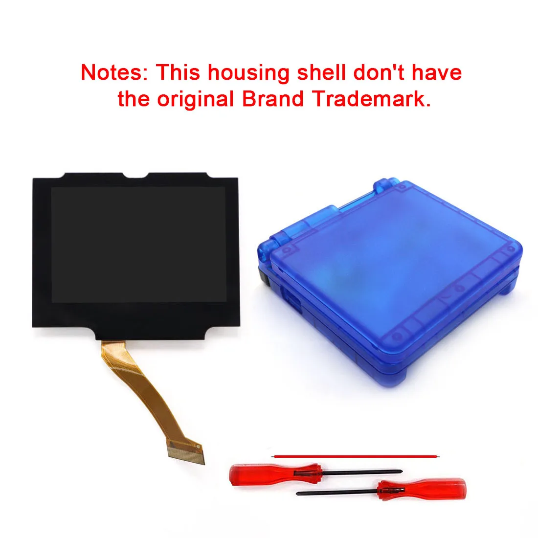 HISPEEDIDO Vorlaminierter IPS 3,0 Zoll V5 Echt-Drop-in-Bildschirm für GBA SP LCD-Ersatzkits mit integriertem OSD-Menü, einfach zu installieren