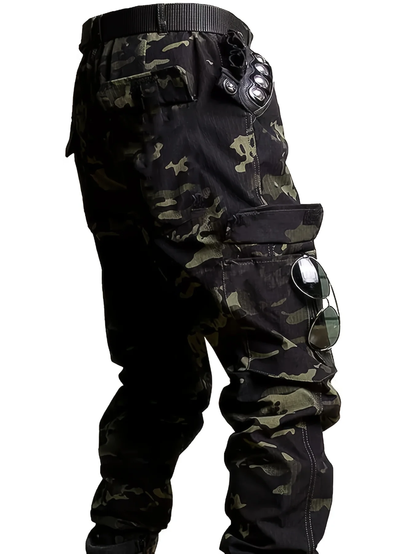 Taktische Militärische Camouflage Cargo Hosen Männer Freien Kampf Training Armee Stil Multi Tasche Lose Fit Jogger Streetwear Casual