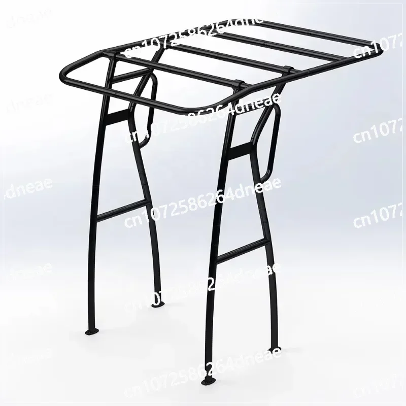 

T Top, черно-белая рама, парусиновые ребра для лодок RD510, универсальная регулируемая Т-образная верхняя часть для лодок на центральной консоли, сверхмощная складная