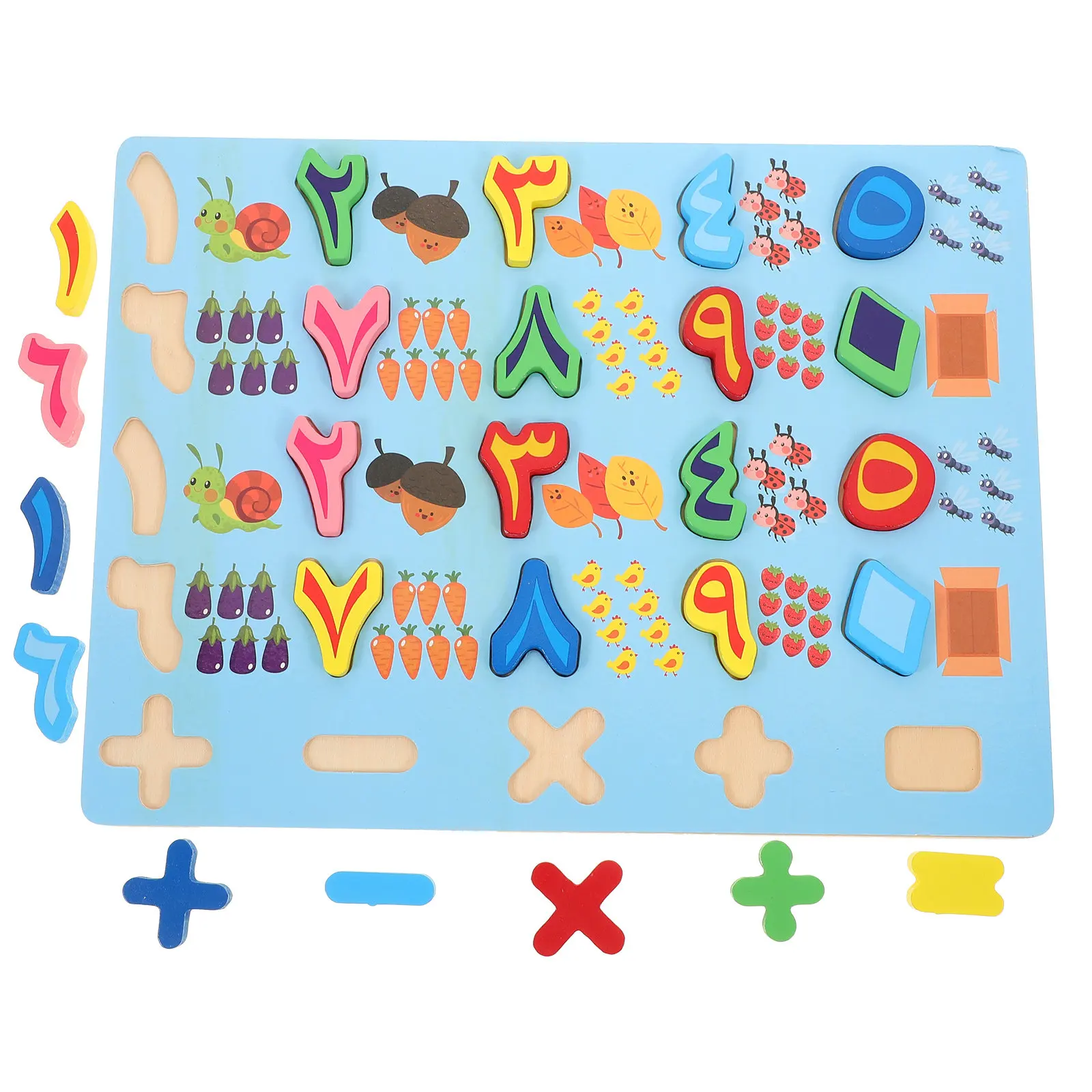 

Набор из 1 шт. развивающей доски с арабскими цифрами: красочная игра-головоломка для малышей, развивающая когнитивные способности и обучение