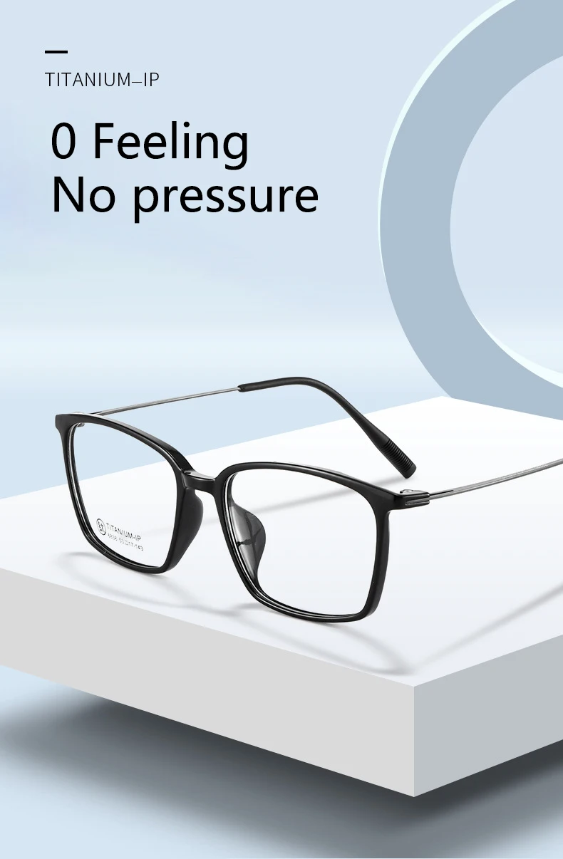 Ultra Licht Titan TR90 Transparent Brillen Neue Fashion Square Spektakel Myopie Benutzerdefinierte Optische Brillen Mann Frau – Detail 1
