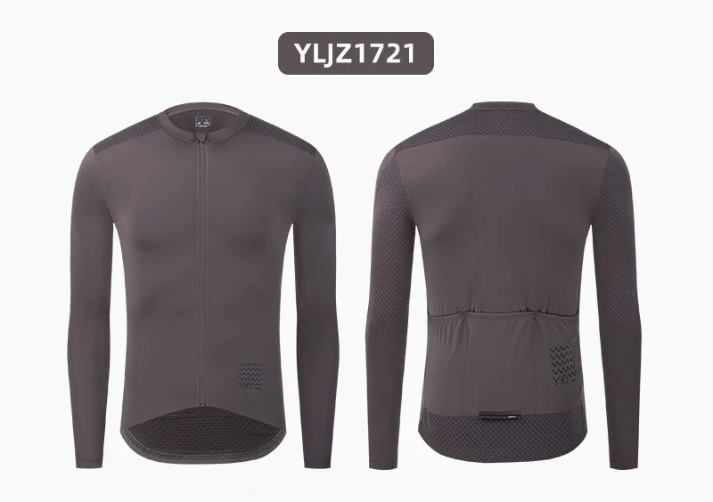 YKYWBIKE Herren-Radsport-Sets, langärmelig, lange Trägerhose, Fahrradbekleidung, Mann, Radfahren, Maillot, Rennrad-Set, Fahrradbekleidung – Detail 14