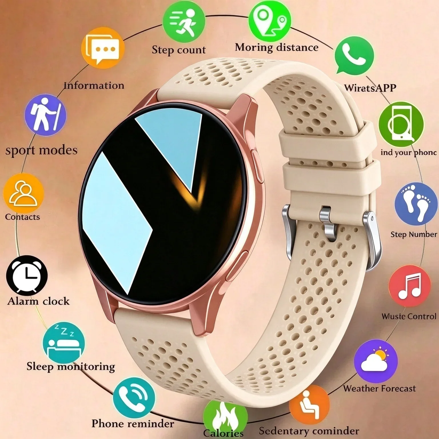 Hot Sale 1.25-inch HD Touchscreen Smartwatch - Wireless Calling, Photo Capture, Music Control | Android/iPhone Compatible, Unise