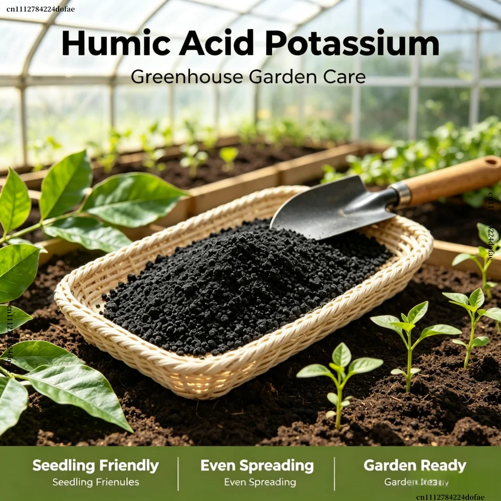 Sodium Humate Humic Acid Organic Fertilizer For Ornamental Flowers Potted & Hydroponic Plants