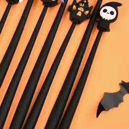 

5/10/15/20 Pcs Cartoon Halloween Gel Pen Cute Pumpkin Bat Ghost Shape Neutral Pen School Office Supplies Student Stationery Gift