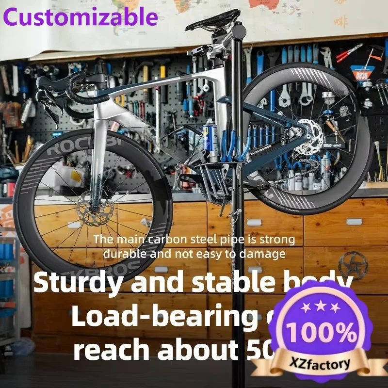 Factory Direct 2026 Foldable Portable Bicycle Parking Rack Repair Rack Ledge Aluminum Alloy Adjustable Folding Rack