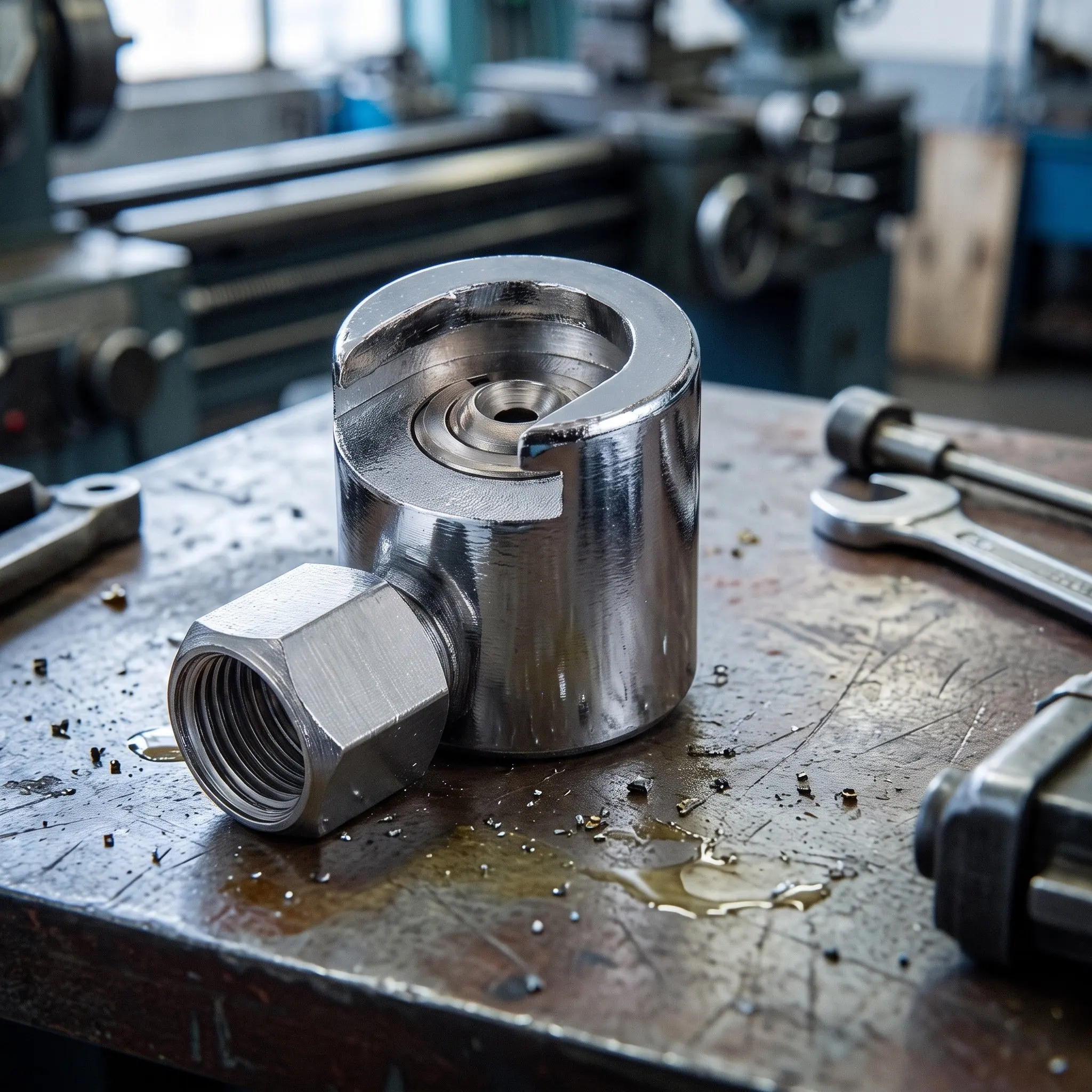 Metal Grease Coupler Button Head Hydraulic Fitting Replacement Wear-Resistant Secure Connection for Lubrication Systems