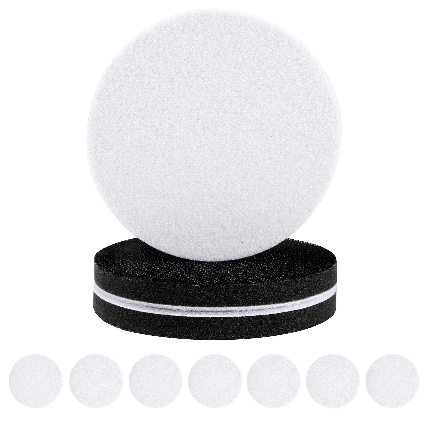 ABHU 10 Pieces 5In Soft Density Foam Interface Pad Hook And Loop Foam Sanding Pads 125Mm Sponge Cushion Buffering Backing Pad