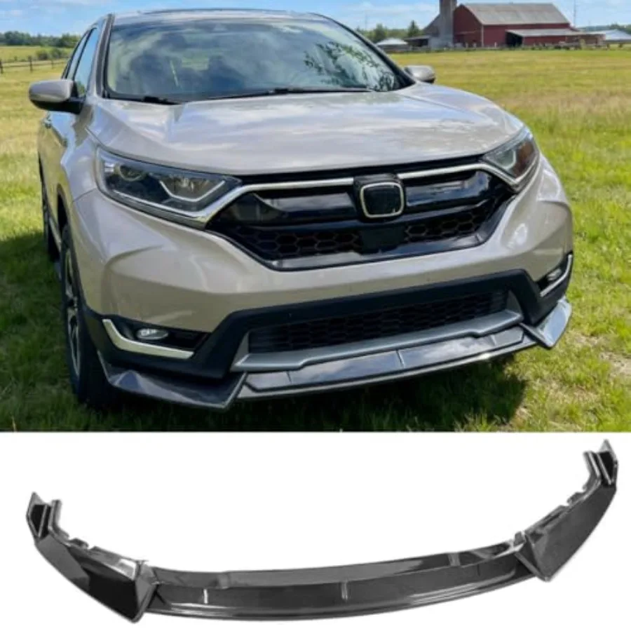 

Front Bumper Lip Splitter Spoiler Fit for Honda CRV CR-V 2017 2018 2019 2020 Accessories EX/LX/EX-L/Touring 3PCS Air Chin Body
