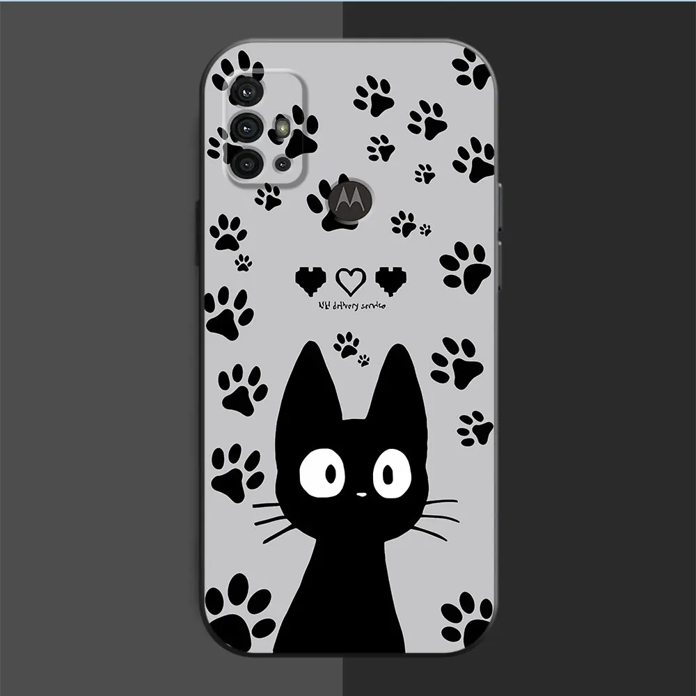 TPU Soft Cute Funny Lucky Cat Cover Case for Motorola Moto G9 Plus Edge 40 Pro Edge 20 Pro G200 5G One Fusion Plus Edge 30 Neo