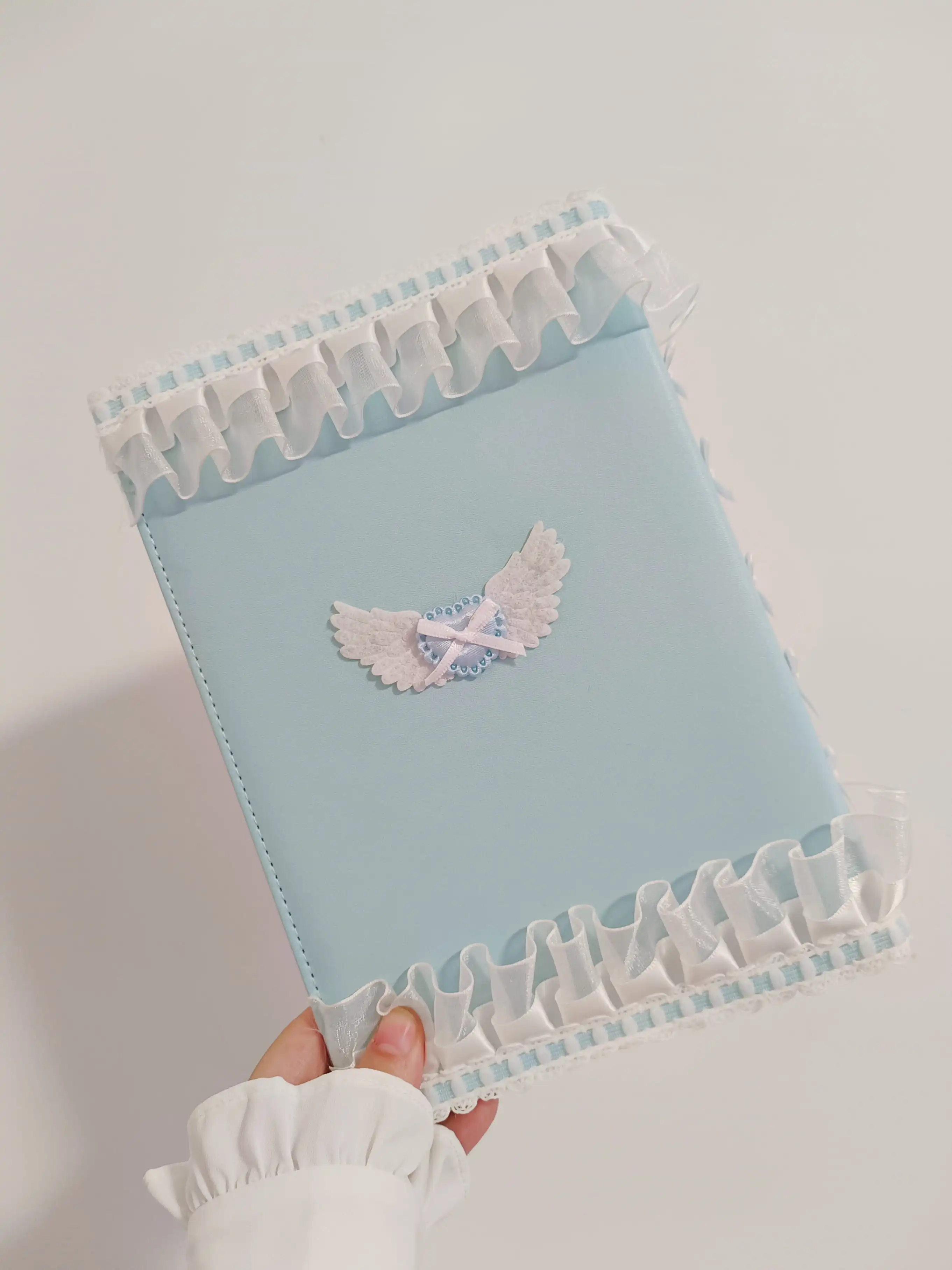 A5 Collect Book Binder Kpop Photo Album for Photocards Holder Handmade Lace Poca Tickets Photo Cards Stuff Idol Kawaii Korea