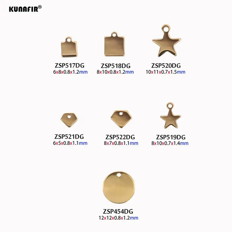 Dobry polerowanie złoty kolor Etykiety ze stali nierdzewnej złoty kolor Dostosowane laserowe logo Tagi biżuteria Tab części akcesoria