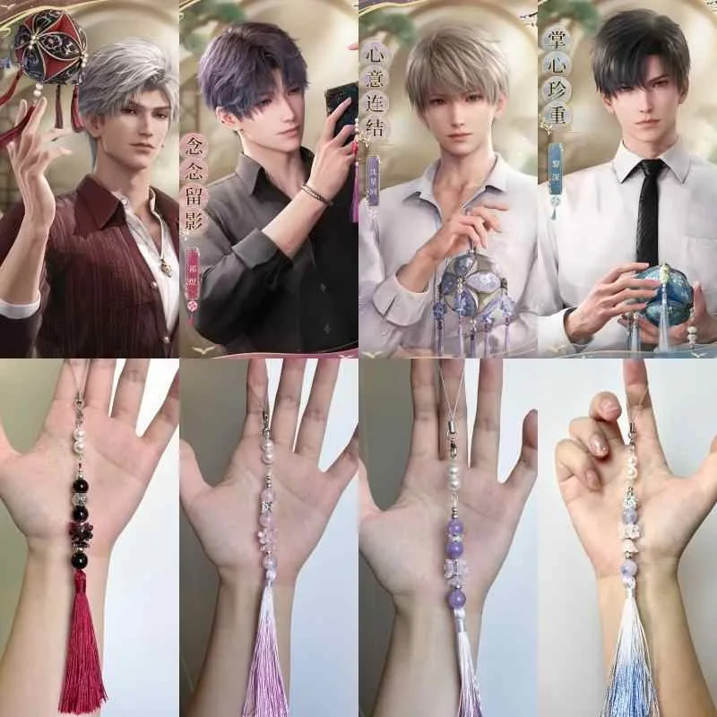 

Anime Love and Deepspace Sylus Caleb Rafayel Zayne Xavier Cosplay Cartoon Flos Daturae Phone Chain Sling Phones Strap Pendant