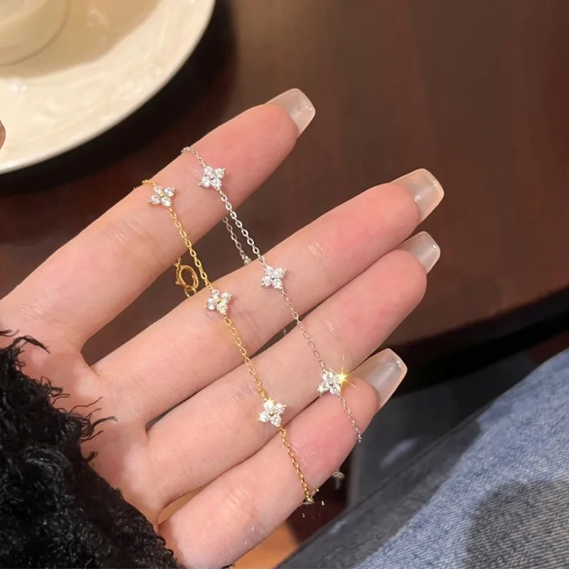 Neue Kristall Blume Edelstahl Armband Frauen Mode Persönlichkeit Koreanische Armband Schmuck Zubehör Jahrestag Geschenk