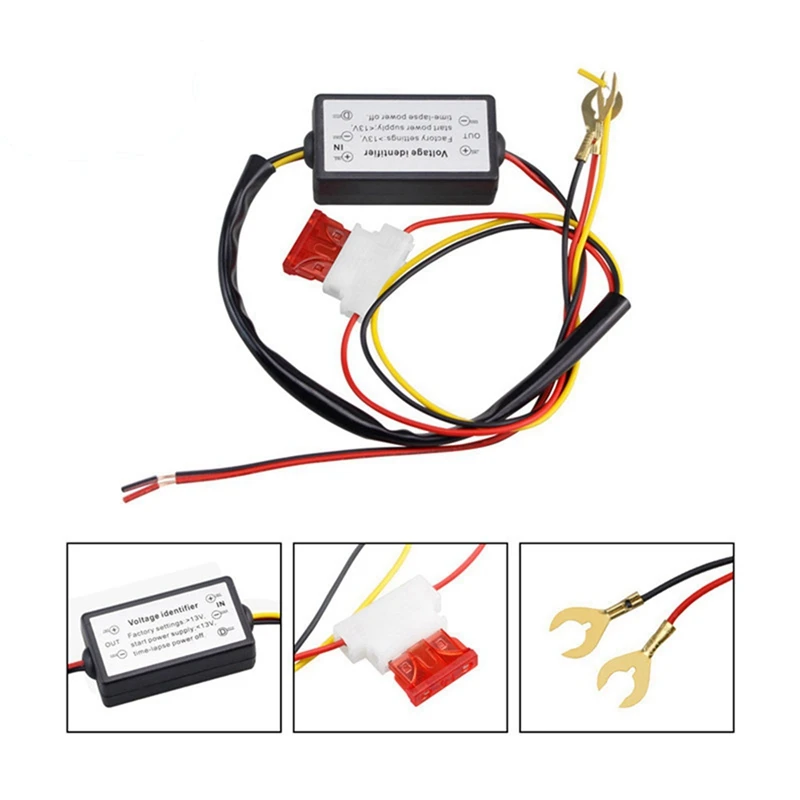 2X Car LED Daytime Running Lights Controller Relay Harness Dimmer On/Off 12-18V Fog Light Controller DRL Controller