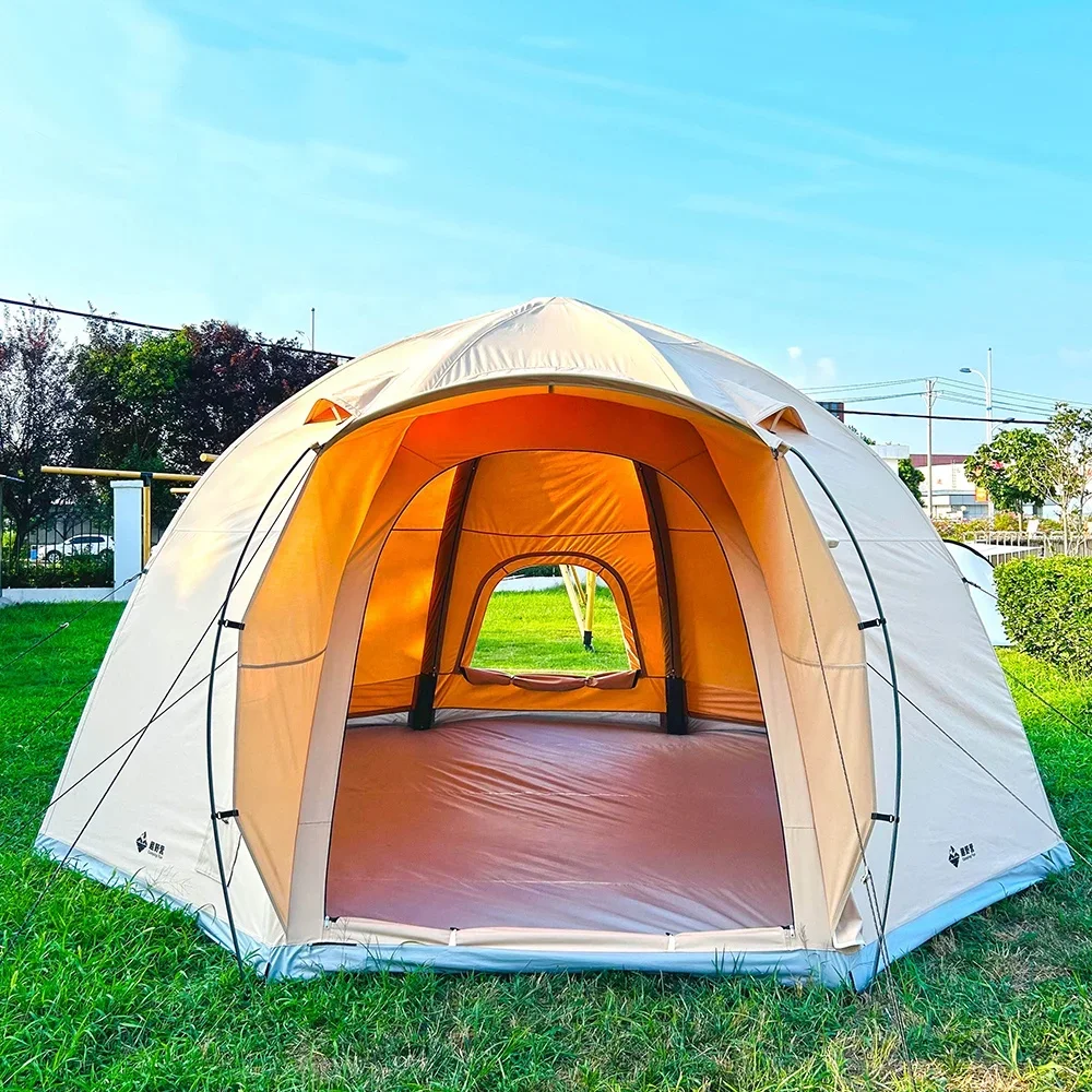 2026 Waterproof Outdoor Luxury Large Tents Camping Outdoor Heavy Duty Air Tent Air Inflatable Camping Tent