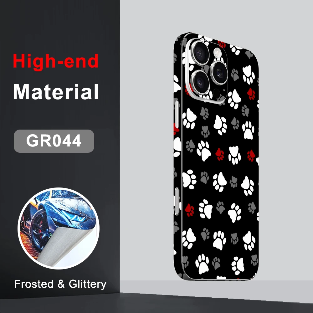 CASEKiTTY Skin Sticker For iPhone 16 Pro Max Back Film 15 14 Plus 13 12 Mini Protective Decal Wrap Full Cover Matte Protector