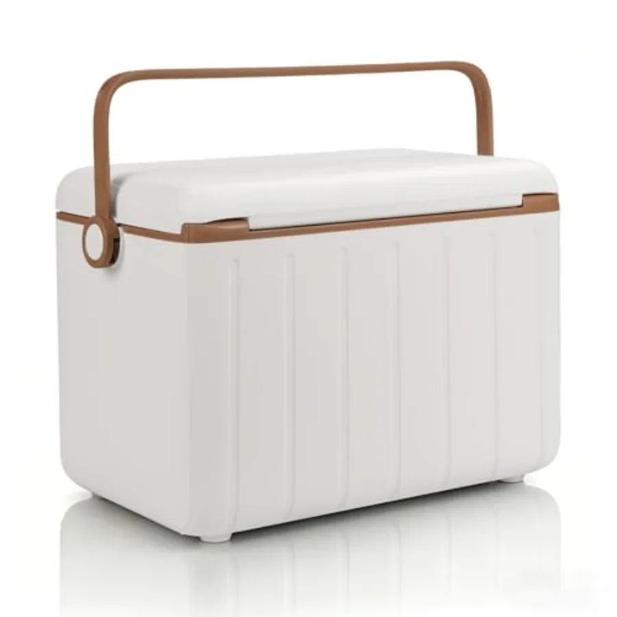 

6Qt 13Qt 19Qt Camping Coolers, Stylish Macaron Color Durable Hard Cooler, Portable Insulated Ice Chest with 24/48 Hour Ice Rete