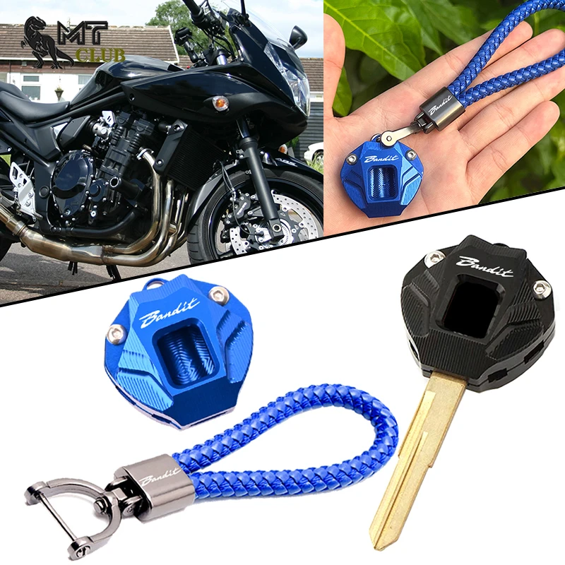 Key Cover Case Shell Keychain Keyring Key For Suzuki Bandit S 650 Bandit 650 1200 Bnadit1200 Motorcycle CNC Accessories