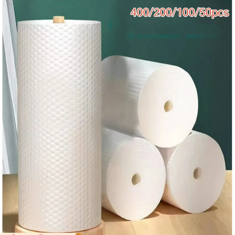 Kitchen Disposable Rags Thickened Wet and Dry Use Reusable Non-Woven Cleaning Cloths Washing Towel Home and Kitchen Products