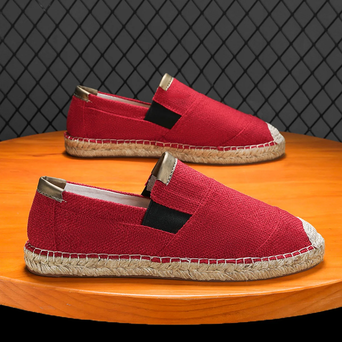 2025New Men Linen Casual Shoes Women Handmade Weaving Fisherman Shoes Fashion Casual Flat Espadrilles Driving Shoes Big Size