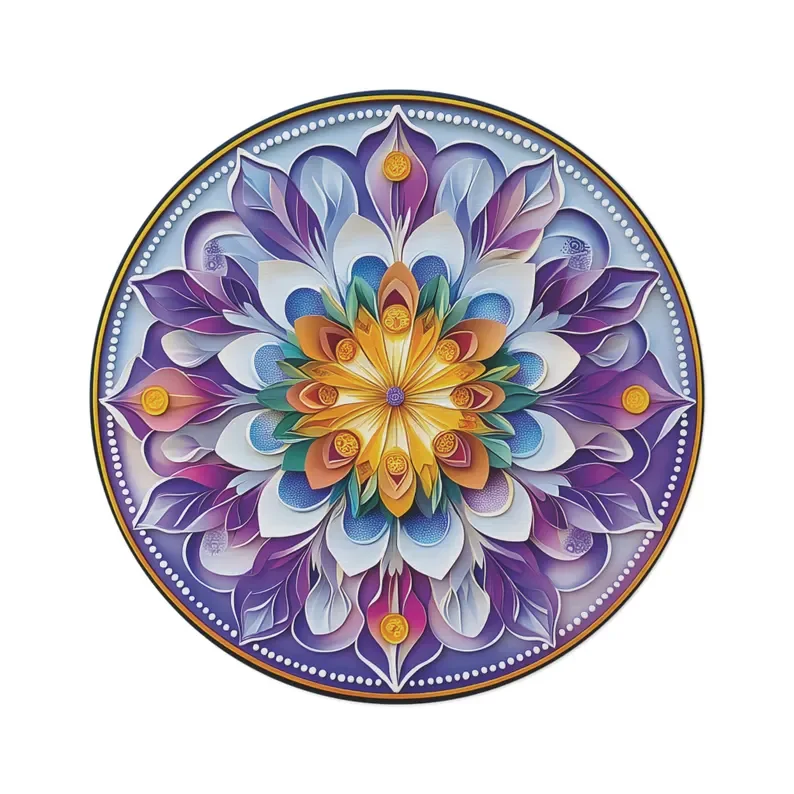 

Purple Turquoise Agate Stone Rug Luxury Marble Style Carpet Purple Series Circular Carpet Purple Enthusiast Gift Home Decoration