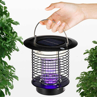 Modern Outdoor courtyard garden solar UV mosquito killing and insecticidal household electric shock mosquito trapping lamp