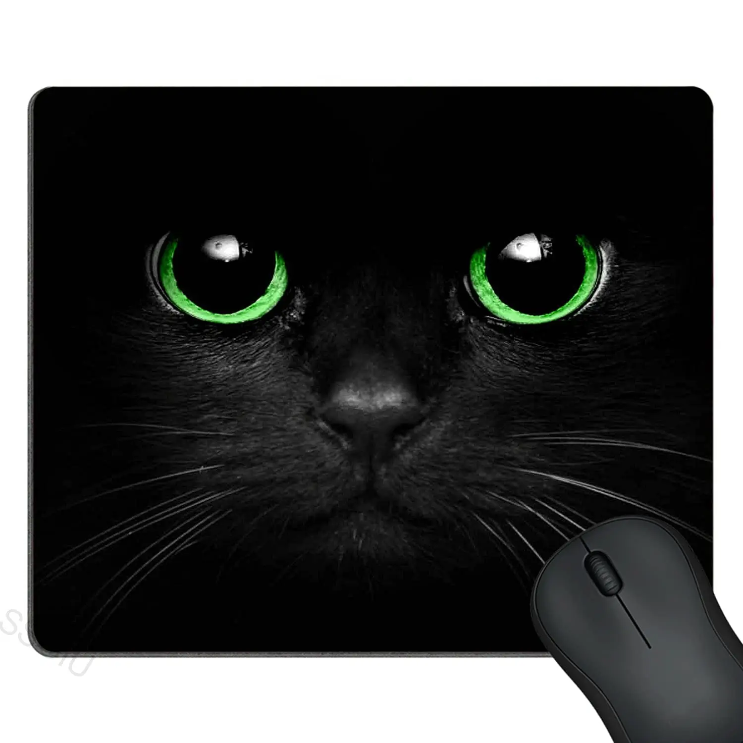

High Quality Cute Cat Face Graphic Lock Edge Gaming Mousepad Gamer Mouse Mat Keyboard Mats Desk Pad Mousepads 22x18cm