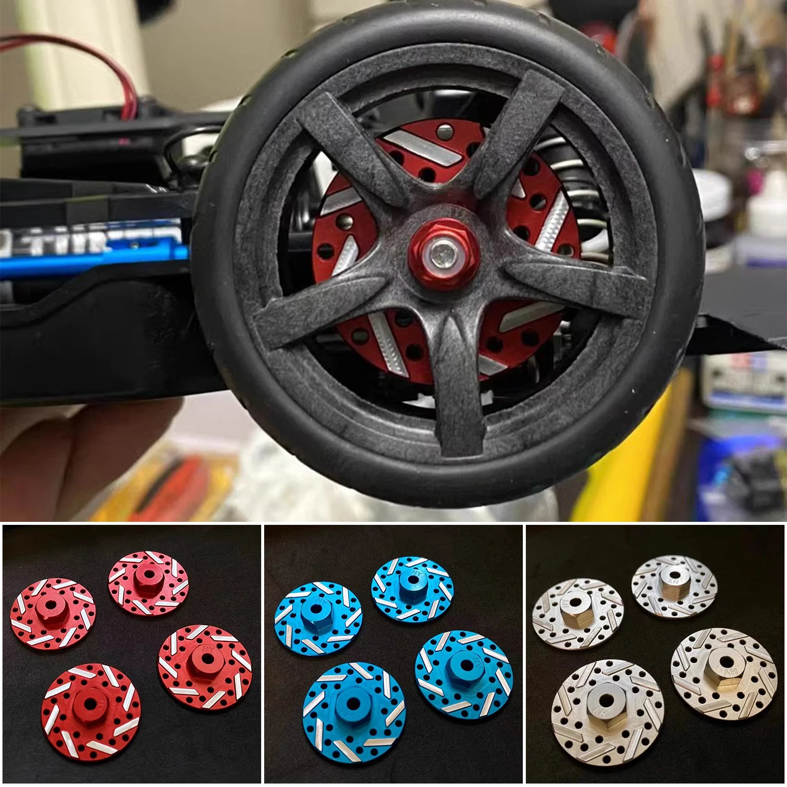 RC for 1/10 Tamiya Tamiya TT01 TT02 TT02T Hexagonal Brake Band Coupler one set with a diameter of 36mm