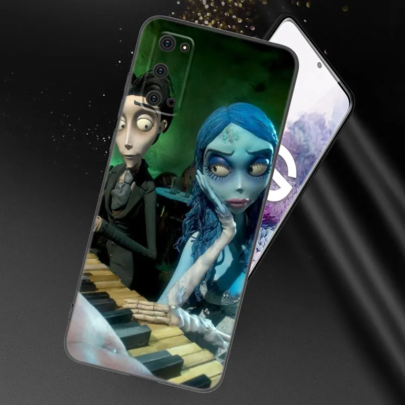 Il film cadavere sposa custodia per telefono per Samsung Galaxy S23 S21 S20 FE S24 S22 Ultra S10E S10 S9 S8 Plus Cover in Silicone nero